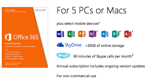 microsoft office 365 home premium