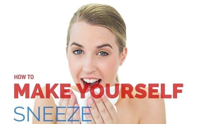 how to make yourself sneeze